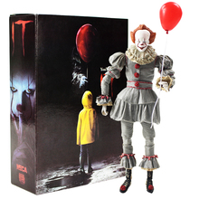 Neca scarry boneco de pvc com 20cm, figura de ação palhaço para cosplay no dia das bruxas, brinquedo de pvc 2024 - compre barato