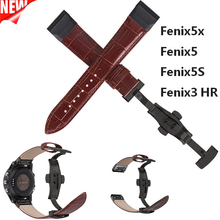 26/22/20mm Leather Strap for Garmin Fenix 5X/5S/Fenix 3/Forerunner 935/Fenix 5 Band Quick Fit Wristband for Garmin Fenix Watch 2024 - buy cheap