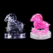 EBOYU(TM) 3D Crystal Puzzle Translucent DIY Puzzle Building Toy Educational Toy Set for Kids 2024 - buy cheap