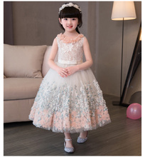 Kids Girl Flower Princess Dress Toddler Girl Party Dress Girls Wedding Dress Ball Gown for 1-12 year 2024 - buy cheap