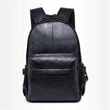 Nova moda masculina mochila de alta qualidade prático pu leathertravel saco grande capacidade portátil saco venda quente sacos estudante 2024 - compre barato