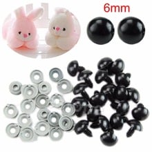 1 Bag 20pcs 6mm Black Plastic Safety Eyes For Teddy Bear/Dolls/Toy Animal/Felting Toy Accessories 2024 - buy cheap
