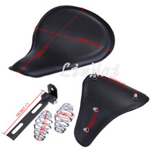 Cojín de cuero sintético para motocicleta, muelles Solo para asiento, apto para Harley Chopper Bobber Sportster 2024 - compra barato