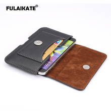 FULAIKATE 5.5" Universal Wallet Bag for iPhone 6s Plus Card Waist Holster for iphone 8 plus Climbing Portable Case for Cellphone 2024 - buy cheap
