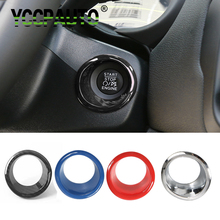 YCCPAUTO Engine Start Stop Push Button Sticker For Jeep Compass 17+ Key Hole Switch Ring Cover Trim Car-styling 1PCS Accessories 2024 - buy cheap