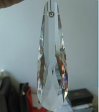 Peças de prisma de lustre facetado de cristal de cor transparente de 50 pol., 76mm