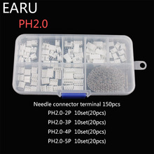 230pcs PH2.0 2p 3p 4p 5 pin 2.0mm Pitch Terminal Kit / Housing / Pin Header JST Connector Wire Connectors Adaptor XH Kits Box 2024 - buy cheap