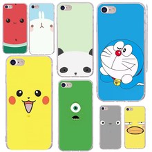 Engraçado Dos Desenhos Animados Coque Para iphone 6 6 S 7 Plus 8 8 Plus 5 5S SE X Anime Rosto Macio Casos TPU para iphone 7 XS MAX XR Capa Shell 2024 - compre barato