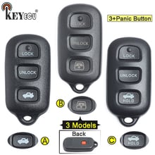 KEYECU-carcasa de repuesto para llave remota de Toyota Highlander, carcasa para mando a distancia de 4 botones, FCC: HYQ12BBX GQ43VT14, 1x/ 2x, RAV4, FJ, Cruiser Tacoma 2024 - compra barato