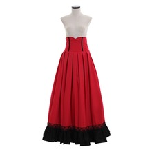 Cosplaydiy Women Gothic Vampire Renaissance Long Skirt Victorian Retro Red Wench Skirt Lolita Skirt Dress L320 2024 - buy cheap