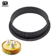 Meibum 1 PCS Plastic Perforated Mould French Dessert Egg Tart Mold Fruit Cake Ring Cookies Model Kitchen Baking Mold 2024 - buy cheap