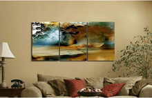 Discount 3 Piece Canvas Thunderstorm Modern Abstract Large Cheap Wall Art Of Oil Painting For Sale For Home Decoration 2024 - buy cheap