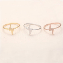 New Fashion Rings Silver Gold Rose Gold Mix Color Of Tiny Thunder Midi Rings Women Office Lady Girls Jewelry Wholesale 2024 - buy cheap
