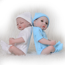 Boneca bebês reborn, artesanal, 11 tamanhos de 27 cm, fofo, olhos abertos, silicone macio, brinquedo, presente de aniversário 2024 - compre barato