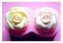 Molde de silicona hecho A mano para hacer jabón, 1 unidad, un par de rosas (C138), para DIY, venta al por mayor 2024 - compra barato