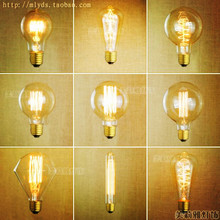 2pcs E27 40W 220V Retro Lampada Edison Bulb Lamp Bombilla Edison Vintage Bulb Light Lamp Ampoules Decoratives St64 A19 T45 G80 2024 - buy cheap
