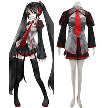 Vocaloid-uniforme de Cosplay de Zatsune Miku, conjunto completo de disfraz de Halloween para mujer y niña, personalizado en cualquier tamaño, envío gratis 2024 - compra barato