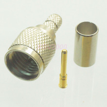 1pce Connector mini*UHF male plug pin crimp for RG58 RG142 LMR195 RG400 COAXIAL 2024 - buy cheap