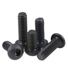 30pcs M5 10.9 level Semicircular head Hexagon socket head screw Mushroom pan head Round cup bolt 6mm-16mm Length Allen 2024 - buy cheap