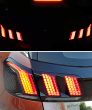 For Peugeot 3008 / 3008 GT 2016-2017 2018 Car Auto Accessories Rear Tail Light Lamp Honeycomb Protector Sticker 1SET 2024 - buy cheap