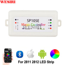 Controlador mágico SP105E de 2048 píxeles, 4,0, Bluetooth, aplicación, WS2801, WS2811, WS2812B, SK6812, LDP8806, APA102, tira LED 2024 - compra barato