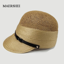 Chapéu de palha da borda grande chapéu de palha do verão para o chapéu de praia feminino 2024 - compre barato