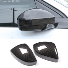 2pcs Carbon Fiber Style ABS Car Side Rearview Mirror Cap Cover Trim For Land Rover Discovery Sport Range Rover Velar  Evoque 2024 - buy cheap