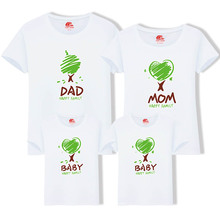 Summer Matching Mother Daughter Clothes Matching Cute Tree Print Family Look Family Matching Parent-child Outfit Mommy T-shirts 2024 - buy cheap