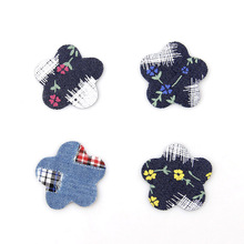 6PCS 8Style Heart Jeans Patch Oval Iron On Patches Repair Heart Flower Denim Patches For Clothes Stickers Clothing Accessories 2024 - buy cheap