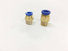 Free shipping  10pcs 6mm/8mm to 1/4" Pneumatic Connectors male straight one-touch fittings BSPT PC6-02/PC8-02 2024 - buy cheap