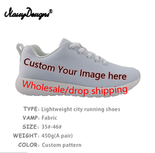 Noisydesigns Custom Women Flats Male Lace-up Shoes Famous Painting Femme Sports Outdoor Mujer Walking Sneakers Drop Shipping 2024 - buy cheap