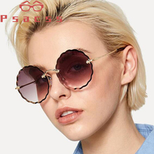 Psacss 2019 Round Sunglasses For Women Vintage Ocean Lens luxury Brand Designer Female Sun Glasses oculos de sol feminino UV400 2024 - buy cheap