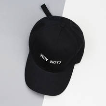 Letter WHY NOT Snapback Baseball Cap Hip Hop Hat For Men Women Dad Gorras Boy Girls Cotton Black pink White Fitted Hat Bone Caps 2024 - buy cheap