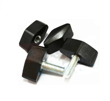 2Pcs M5 Type Plastic head Hand screws bakelite One word handle diamond Knob Screw bolt Length 10mm-35mm 2024 - buy cheap