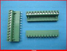 10 pcs 5.08mm Straight 12 way/pin Screw Terminal Block Connector Green Pluggable 2024 - buy cheap