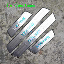 Car-covers Auto parts Stainless Steel Scuff Plate/Door Sill Door Sill pedal bienvenidos for KIA Sportager 2011-2016 Car styling 2024 - buy cheap