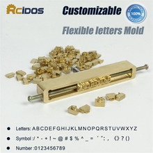 RCIDOS Brass Flexible Letters,CNC Engraving Mold,Hot Foil Stamping Die,number,alphabet,symbol customization font 2024 - buy cheap