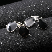 2018 moda jóias nova óculos de cristal exclusivo broche lapela pino masculino terno broche broches de segurança vintage broche broche para mulher 2024 - compre barato