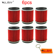 6pcs Red Oil Filter For WR250 WR450 YZ250 YZ450 YFZ450 YFZ450R XT250 HF KN 140 Dirt Bike Motorcycle 2024 - buy cheap