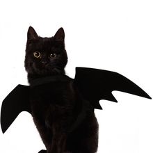 Disfraz divertido de gatos para fiestas, traje de Halloween para mascotas, con alas de murciélago, apto para perros y gatos, accesorios para mascotas 2024 - compra barato