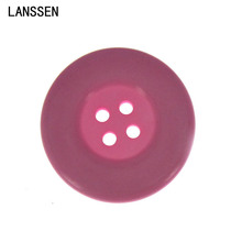 Botones de resina rosa, 8 Uds., 1-3/8 pulgadas, 4 agujeros, botón grande redondo de costura para manualidades DIY, accesorio para ropa, abrigo, 34,0mm 2024 - compra barato
