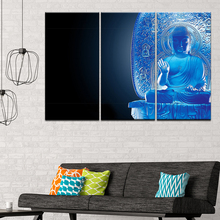 Wall Art Pictures Home Decor Room Vintage Zen Buddha Poster Framework HD Prints Canvas 3 Pieces Combine Buddha Paintings Modular 2024 - buy cheap