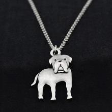 Retro Silver Color Stainless Steel Long Chains Mastiff Charms Pendant Dog Necklace Men Collier Femme Necklaces For Women Jewelry 2024 - buy cheap