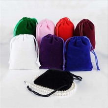 500pcs/lot 5x7 7x9 9x12cm Small Drawstring Jewelry Bags Velvet Charms Necklace Packaging Pouches Display Packing Gift Bags 2024 - buy cheap