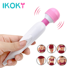 IKOKY AV Vibrators Powerful Magic Wand Body Massager Sex Toys for Women Breast Clitoris Stimulator USB Charging Adult Products 2024 - buy cheap