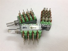 Potenciómetro alfa switch B100K, eje de interruptor cuádruple, 15mmx5mm---10uds/lote 2024 - compra barato