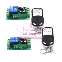 DC12V 10A Relay 1CH Wireless RF Remote Control Switch 2 Transmitter+ 2 Receiver Unit 2024 - buy cheap