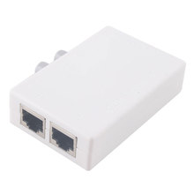 RJ45 Mini Dual 2 puerto de Red Manual compartir interruptor conmutador caja HUB adaptador #44424 2024 - compra barato