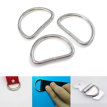 10pcs D Ring Belt Buckle Plated Semi Ring Ribbon Clasp Knapsack Belt Buckle DIY Buckle Clasp For Bag Strap Belt Pet Collar 2024 - buy cheap