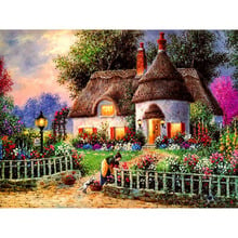 Diamond Painting Full Round Landscape Garden Mosaic DIY Diamond Painting Square Cottage Cross Stitch Embroidery Home Decor Gift 2024 - buy cheap